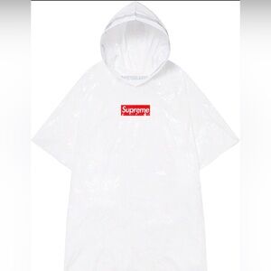 New Supreme SS20 Ballpark Box Logo Rain Poncho White Brand